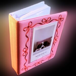 SMALL Pink and Red Photo Album